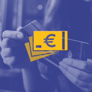 sfondo viola con icona gialla di bamconote academy